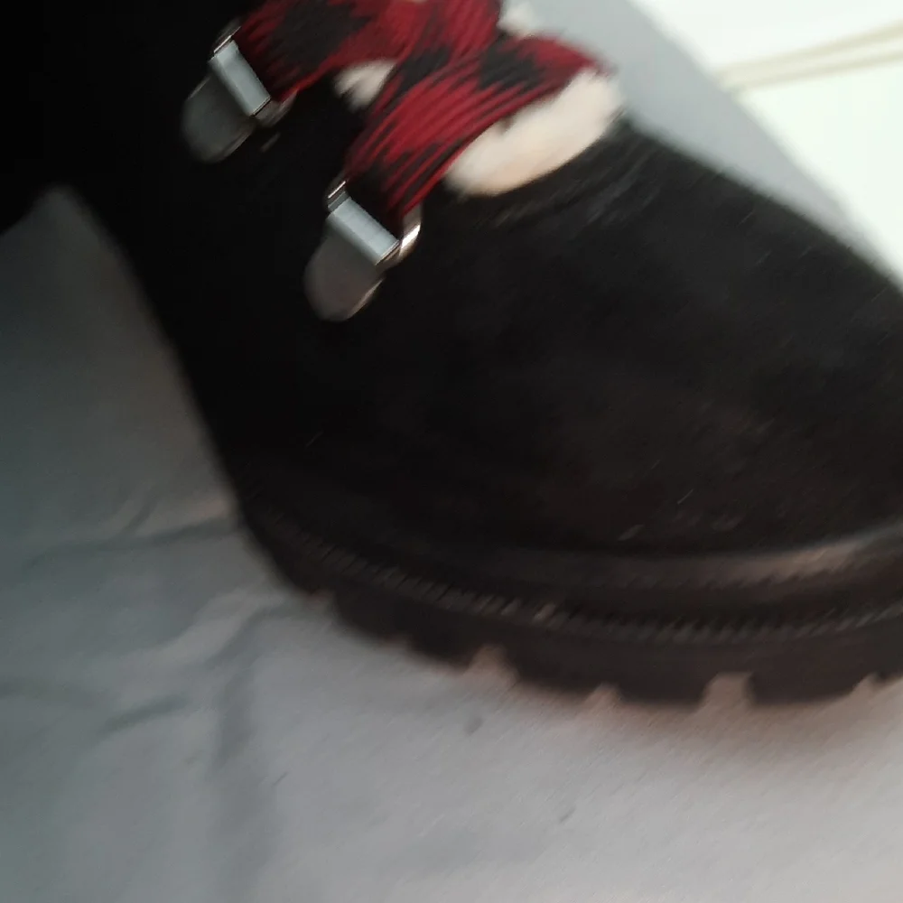 JellyPop Striking Black and Red Heeled Boots for Elegance - Women's Size 9M - Picture 11 of 15